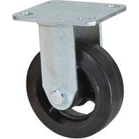 Roulette moul&eacute;, Fixe, 5" (127 mm), Caoutchouc, 440 lb (199 kg) Waymarc Industries Inc