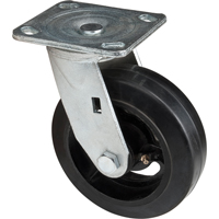 Roulette moul&eacute;, Pivotant, 6" (152,4 mm), Caoutchouc, 550 lb (249 kg) Waymarc Industries Inc