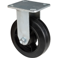 Roulette moul&eacute;, Fixe, 6" (152,4 mm), Caoutchouc, 550 lb (249 kg) Waymarc Industries Inc