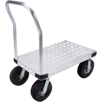 Chariots &agrave; plateforme en aluminium, 24" la x 36" lo, 1600 lb cap, Roues Pneumatique Waymarc Industries Inc