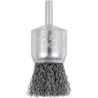 Shaft Mounted Crimped End Brush, 1", 0.012" Fill, 1/4" Shank Waymarc Industries Inc