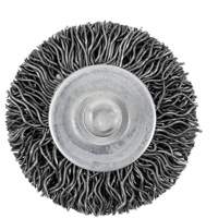 126 Shaft Mounted Crimped Radial Brush, 1-1/2", 0.02" Fill, 1/4" Shank Waymarc Industries Inc