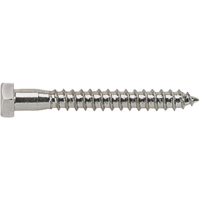 Lag Screw, 3/8" x 3" L, Plain Waymarc Industries Inc