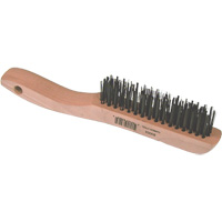 Brosse m&eacute;tallique &agrave; fils courts, Acier, 4 x 16 rangs de fils, Longueur 10" Waymarc Industries Inc