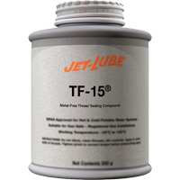 Compos&eacute; d'&eacute;tanch&eacute;it&eacute; sans m&eacute;tal pour raccord filet&eacute; TF-15, Canette &agrave; dessus brosse, 227 ml, -46° C - 315° C/50° F - 600° F Waymarc Industries Inc