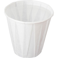 Pleated Cup, Paper, 5 oz., White MMT414 | Waymarc Industries Inc