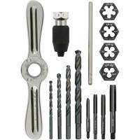 Tap and Die Set with Hex-Lok 2-in-1 Handle, 15 Pieces Waymarc Industries Inc