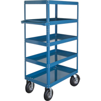 Shelf Carts , 5 Tiers, 24" W x 65" H x 36" D, 900 lbs. Capacity Waymarc Industries Inc