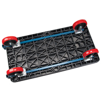 Plastic Platform Truck, 48" L x 24" W, 2500 lbs. Cap., Polyurethane Wheels Waymarc Industries Inc