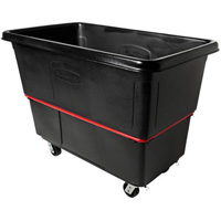 Chariot utilitaire &agrave; usage intensif, Plastique recycl&eacute; noir, 59"/34-5/8" lo x 34"/59-1/64" la x 42-1/16"/42-7/8" h, Volume 27 pi³, Capacit&eacute; 1200 lb Waymarc Industries Inc