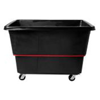 Chariot utilitaire &agrave; usage intensif, Plastique recycl&eacute; noir, 59"/34-5/8" lo x 34"/59-1/64" la x 42-1/16"/42-7/8" h, Volume 27 pi³, Capacit&eacute; 1200 lb Waymarc Industries Inc
