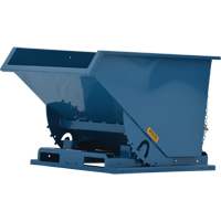 Self-Dumping Hopper, Steel, 1/2 cu.yd., Blue MN951 | Waymarc Industries Inc