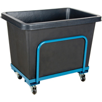Tapered Wall Box Truck, Polyethylene, 37" L x 26" W x 30" H, 9 cu. ft. Volume, 800 lbs. Capacity Waymarc Industries Inc