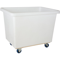 Tapered Wall Box Truck, White Polyethylene, 43" L x 30" W x 34" H, 16 cu. ft. Volume, 600 lbs. Capacity Waymarc Industries Inc