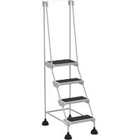 Stop-Step Ladders, 4 Steps, 16" Step Width, 38-3/16" Platform Height, Steel MO022 | Waymarc Industries Inc