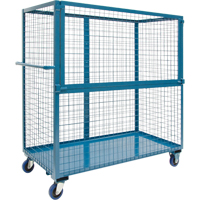 Chariot grillag&eacute; pour transport , Acier, 24" x 55" x 36", Capacit&eacute; 1200 lb Waymarc Industries Inc