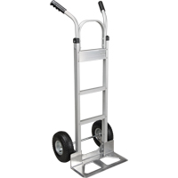 Knocked Down Hand Truck, Dual Handle, Aluminum, 50-5/8" Height, 500 lbs. Capacity Waymarc Industries Inc