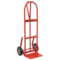 Hand Truck with Reinforced Noseplate - 126DRN-HB , P-Handle Handle, Steel, 51" Height, 800 lbs. Capacity Waymarc Industries Inc