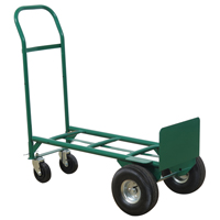 Greenline Economical Convertible Hand Truck, Steel, 600 lbs. Capacity Waymarc Industries Inc