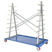 A-Frame Bar & Pipe Cart, Steel, 36-3/4" W x 73-3/4" D x 72-1/2" H, 2000 lbs. Capacity MO514 | Waymarc Industries Inc