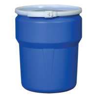 Nestable Polyethylene Drum, 10 US gal (8.33 imp. gal.), Open Top, Blue Waymarc Industries Inc