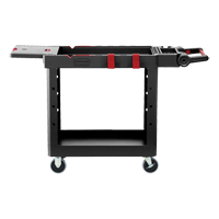 Heavy-Duty Adaptable Utility Cart, 2 Tiers, 17-3/4" x 36" x 46-1/5", 500 lbs. Capacity Waymarc Industries Inc