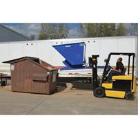 Self-Dumping Hopper, Steel, 3 cu.yd., Blue MO926 | Waymarc Industries Inc