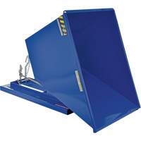 Conteneur autobasculeur, Acier, 1 vg³, Bleu Waymarc Industries Inc