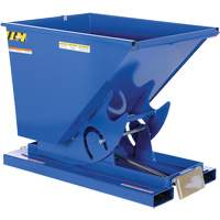 Self-Dumping Hopper, Steel, 1/2 cu.yd., Blue MO920 | Waymarc Industries Inc