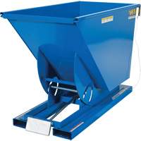 Self-Dumping Hopper, Steel, 3/4 cu.yd., Blue MO921 | Waymarc Industries Inc