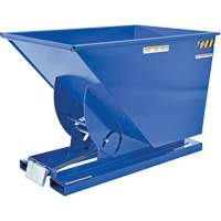 Self-Dumping Hopper, Steel, 1 cu.yd., Blue MO922 | Waymarc Industries Inc