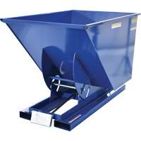 Self-Dumping Hopper, Steel, 1 cu.yd., Blue MO922 | Waymarc Industries Inc