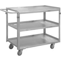 Industrial Grade Shelf Cart, 3 Tiers, 16-3/4" W x 34" H x 30-7/16" D, 600 lbs. Capacity Waymarc Industries Inc