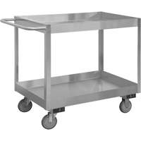 Industrial Grade Shelf Cart, 2 Tiers, 18-1/8" W x 35" H x 36" D, 1200 lbs. Capacity MO992 | Waymarc Industries Inc