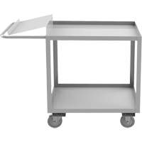 Industrial Grade Order Picking Cart, 39" H x 18-1/8" W x 45" D, 2 Shelves, 1200 lbs. Capacity MP002 | Waymarc Industries Inc