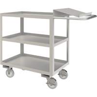 Industrial Grade Order Picking Cart, 39" H x 18-1/8" W x 45" D, 3 Shelves, 1200 lbs. Capacity MP003 | Waymarc Industries Inc