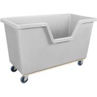 Easy Access Box Truck, Polyethylene, 63" L x 34-1/4" W x 38-1/2" H, 24 cu. ft. Volume, 1200 lbs. Capacity Waymarc Industries Inc