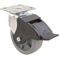 Roulette Emaxx, Pivotant avec frein, 5" (127 mm), Envirothane, 1000 lb (453,6 kg) Waymarc Industries Inc
