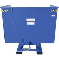 Self-Dumping Hopper, Steel, 4 cu.yd., Blue MP118 | Waymarc Industries Inc