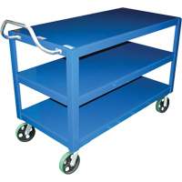 Ergo-Handle Cart, 4000 lbs. Capacity, Steel, 24-1/2" W x 41" H x 54-7/8" D, Lip Down MP119 | Waymarc Industries Inc