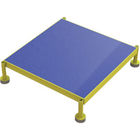 Plateforme de travail en une &eacute;tape &agrave; hauteur r&eacute;glable, 24" la x 24" pr, Capacit&eacute; de 800 lb, Enti&egrave;rement soud&eacute; Waymarc Industries Inc