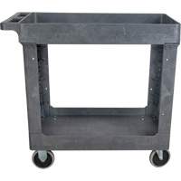 Chariot utilitaire pour l'entretien, 2 tiers, 16-1/2" x 32-1/2" x 34-1/2", Capacit&eacute; 550 lb Waymarc Industries Inc