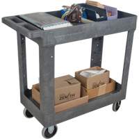 Chariot utilitaire pour l'entretien, 2 tiers, 16-1/2" x 32-1/2" x 34-1/2", Capacit&eacute; 550 lb Waymarc Industries Inc