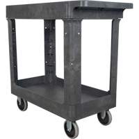 Chariot utilitaire pour l'entretien, 2 tiers, 16-1/2" x 32-1/2" x 34-1/2", Capacit&eacute; 550 lb Waymarc Industries Inc