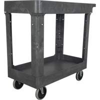 Chariot utilitaire pour l'entretien, 2 tiers, 16-1/2" x 32-1/2" x 34-1/2", Capacit&eacute; 550 lb Waymarc Industries Inc