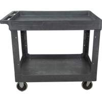 Utility Service Cart, 2 Tiers, 24-5/8" x 32-1/2" x 40", 550 lbs. Capacity Waymarc Industries Inc