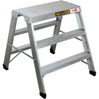 Poste de travail chevalet de sciage portatif, Cadre Aluminium, 12-1/4" p x 36" h Waymarc Industries Inc