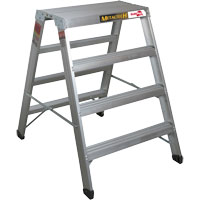 Poste de travail chevalet de sciage portatif, Cadre Aluminium, 12-1/4" p x 48" h Waymarc Industries Inc