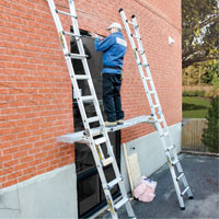 Telescoping Work Plank, 204" W x 12" D, 250 lbs. Capacity, Knocked Down Waymarc Industries Inc