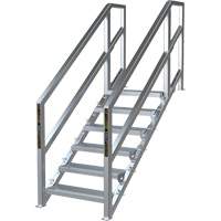 SmartStairs 6-10 Steps Modular Construction Stair System, 75" H Waymarc Industries Inc